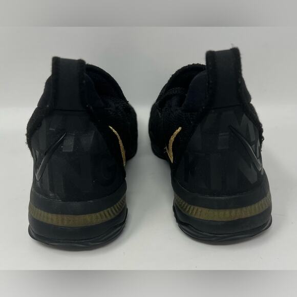 NIKE-Lebron 16 I’m King Black & Gold Kids Sneakers - Picture 6 of 8